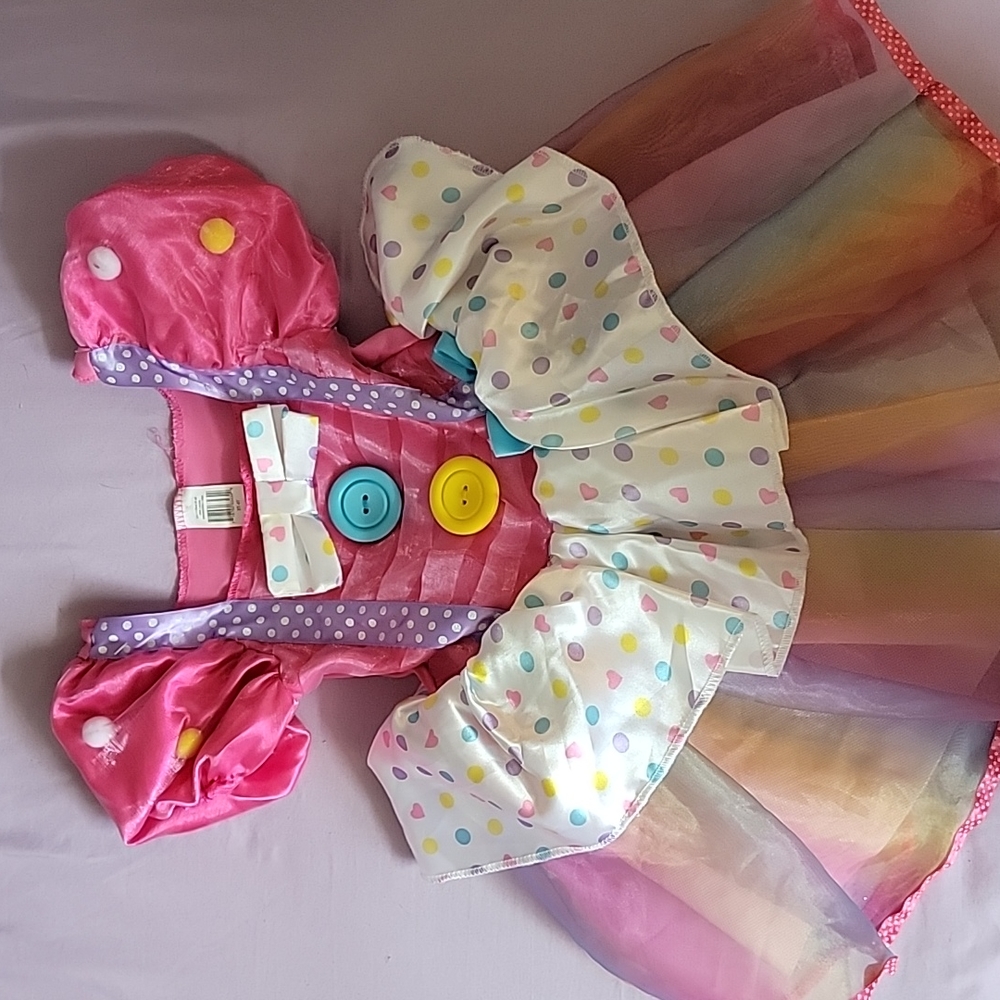 Girls Colorful Clown costume